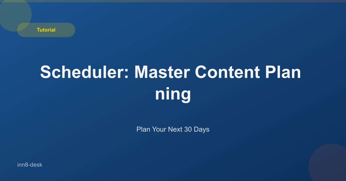 The Scheduler's Edge: Social Media Planning for Caribbean Businesses